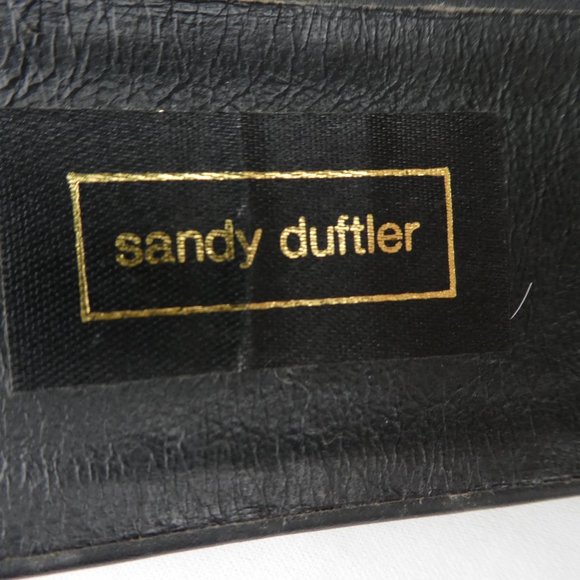 Designer Vintage 80s Wide Leather Belt Calf Hair Animal Print Earthy Wild S - Picture 6 of 8